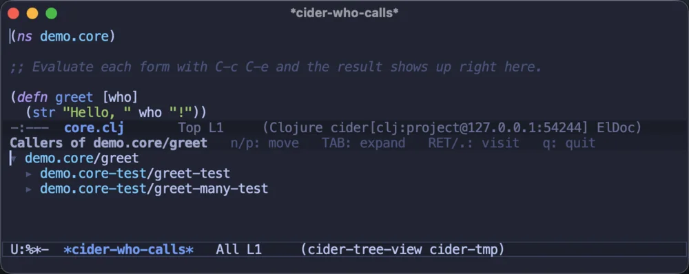 Who calls what